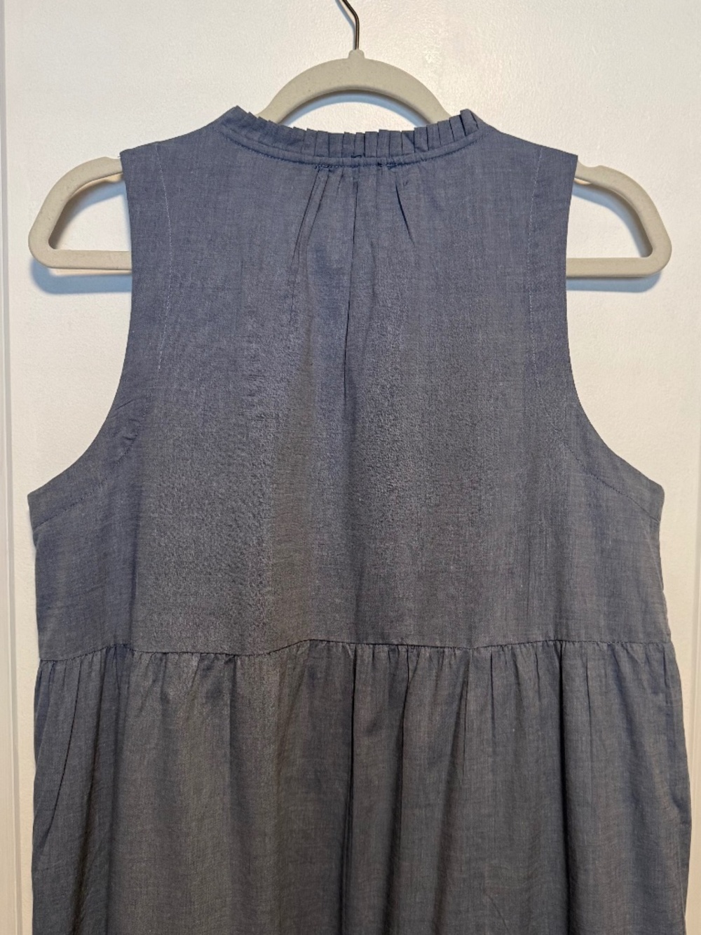 Tuckernuck Emerald Embroidered Chambray Salty Paloma Caftan Midi Dress Large - Picture 11 of 15
